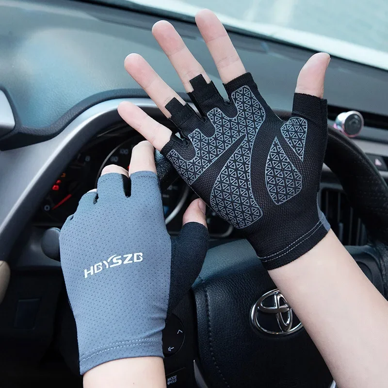 Outdoor Camping Motorcycle Gym Fitness Gloves Non-Slip Unisex Gloves Shockproof Fingerless Gloves Cycling Equipment Summer 2