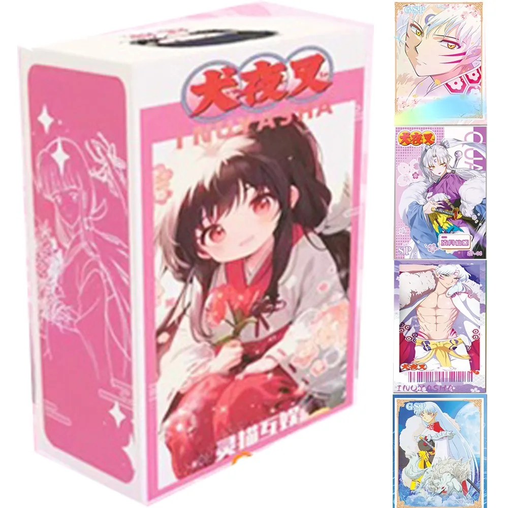 

Оригинальные карточки Inuyasha для детей, Higurashi Kagome Sesshoumaru Samsara падение влюбленный товар, тонкая обработка с обеих сторон