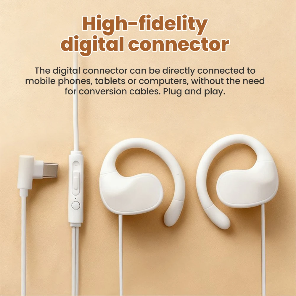 Enhanced Over-Ear Wired Headphones with HiFi Surround Sound