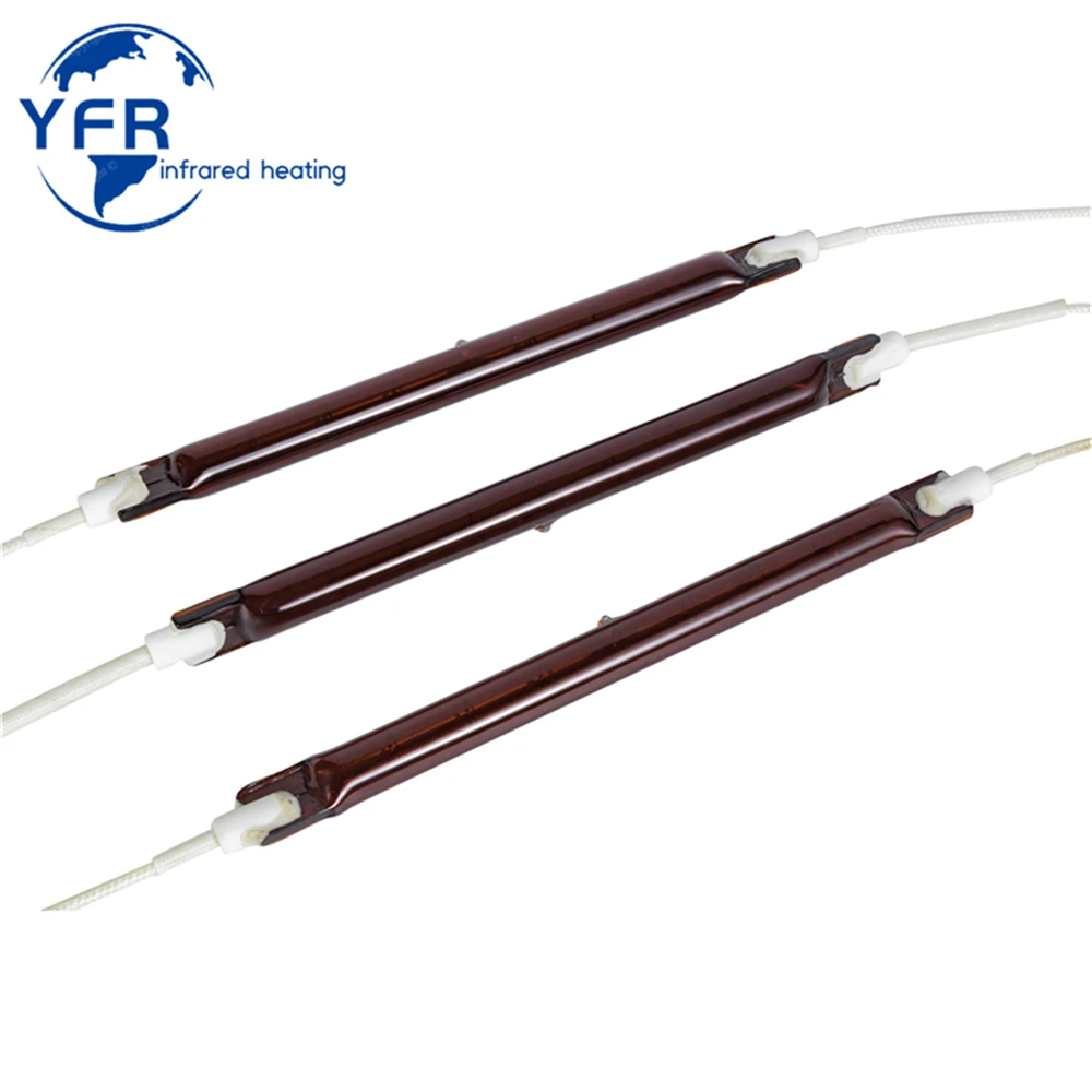 11.6cm length, 220V 300W Ruby Short Wave Halogen Infrared Heating Lamps quartz heating lamp