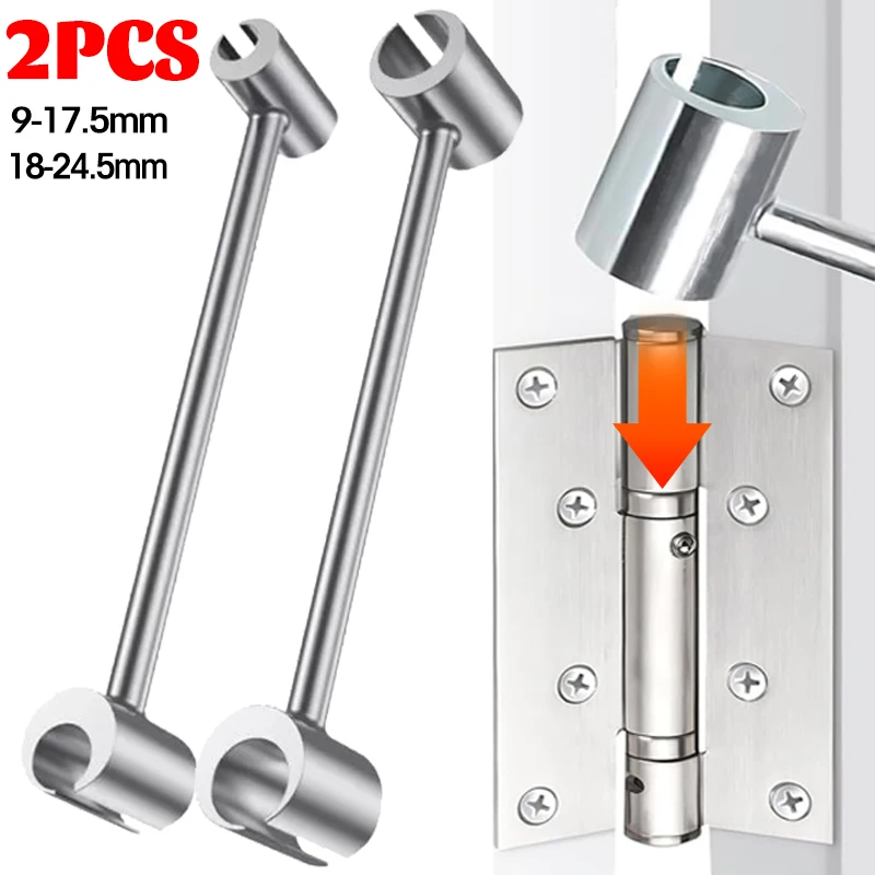 เครื่องมือปรับระยะบานพับสองหัว ประแจซ่อมประหยัดแรงสำหรับประตู ตู้ เฟอร์นิเจอร์ ใช้ในบ้าน พร้อมสลักเกลียวกลม เครื่องมือช่างมือทนทาน ใช้งานได้หลากหลาย เหมาะสำหรับงานซ่อมแซมในบ้านและโรงงาน 1