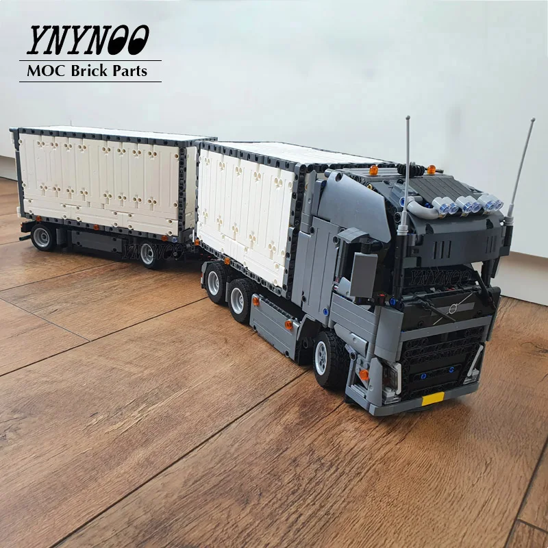 Technical Truck Engineering 6X4 Trattore Semirimorchio Container Modificato Dal 42078 The Mark Inno Moc Building Blocks Toys