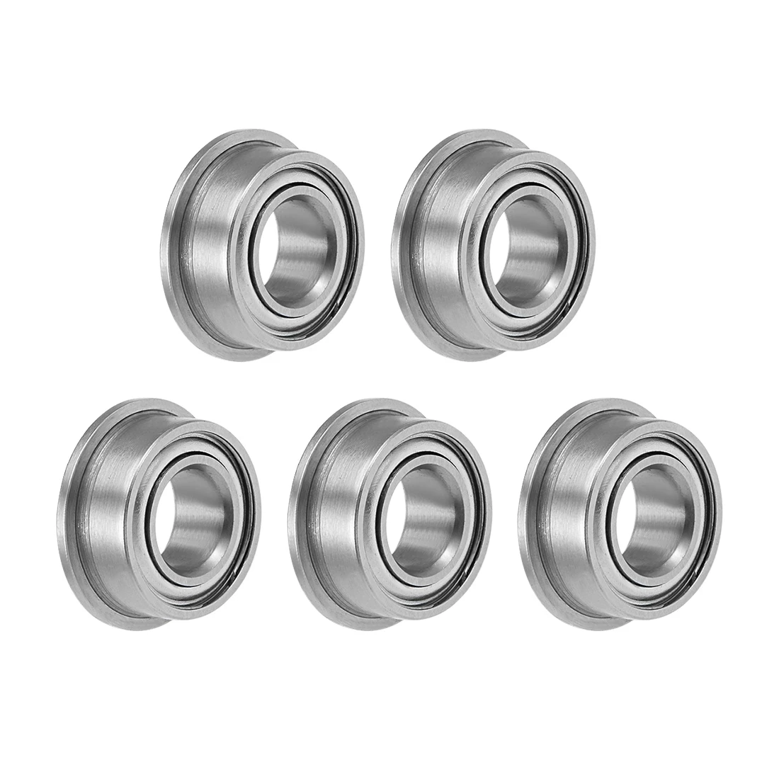MF105zz Deep Groove Flange Ball Bearings 10Pcs 5x10x4mm Double Shielded Miniature Flanged for 3D Printer