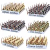 Hot WW2 Military Army Soldier Soviet US UK German France Building Blocks Set Model Bricks Action Figures Weapon Toys Kids Gift 1