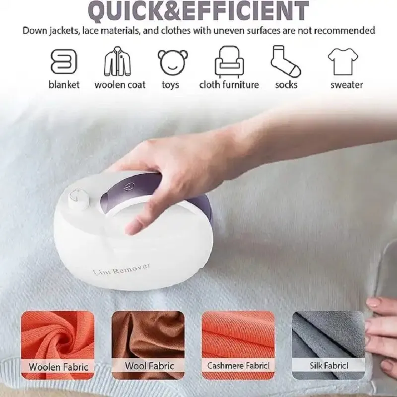 Electric Pellets Lint Remover for Clothing Hair Ball Removal Portable Rechargeable Clothes Sweater Shaver Plush Clothing Razor