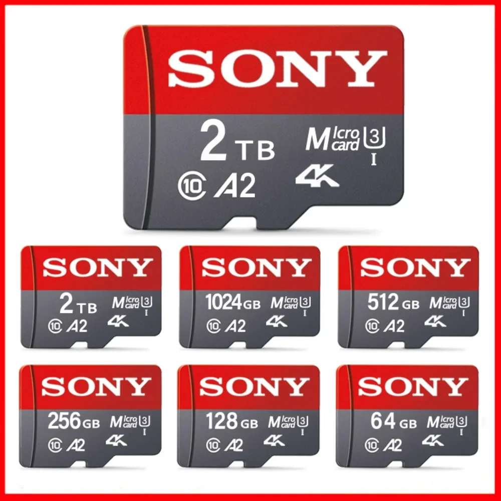 SONY Original Micro SD Memory Card U3 A2 Class 10 2TB 1TB