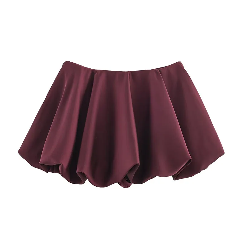 Chic Fashion Lantern Mini Skirts Two Piece Sets For Women 2025 New Sling Crop Tops Women's Suits New Elegant Woman Outfits ﻿ ﻿