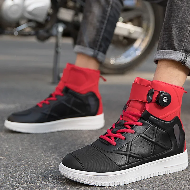 New Motorcycle Riding Shoes Motorcycle Shoes Men and Women Knights Equip Road Racing Casual Boots