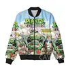 CAVVING 3D Printed  Plant Vs Zombie Zipper Bomber Jackets Men Overcoat Mens Coat Zip Up Jackets for Women/Men  J01 1
