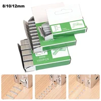 1000Pcs Staples Nails U/ Door /T Shaped Nail Shaped Stapler For Wood Furniture Household Use Herramientas 8/10/12mm Binding Tool 2
