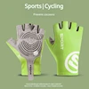 Short Cycling Gloves Fingerless Gloves Anti-slip Bicycle Lycra Fabric Half Finger Mitten for Mtb Road Bike Sports Racing 1
