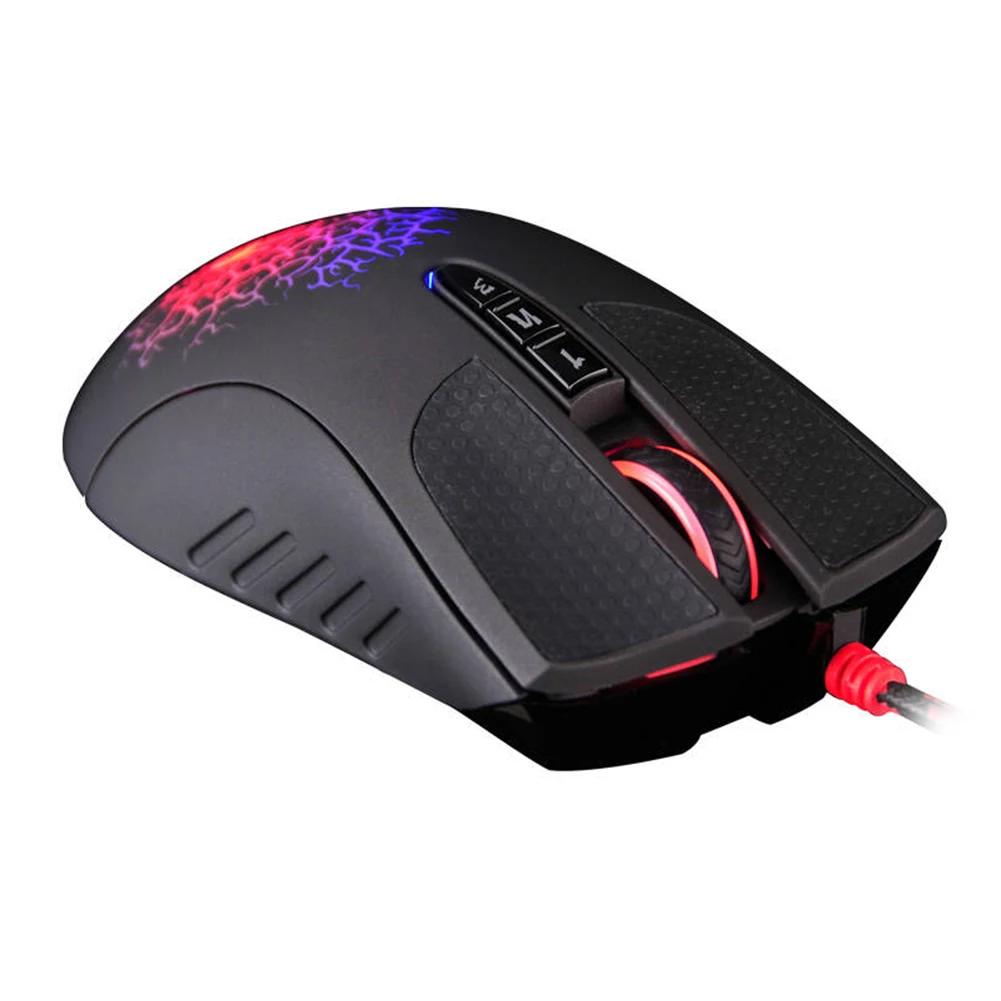 A4Tech Bloody A90 USB wired game mouse 4000dpi 8-button optical sensor color brightness mechanical game mouse