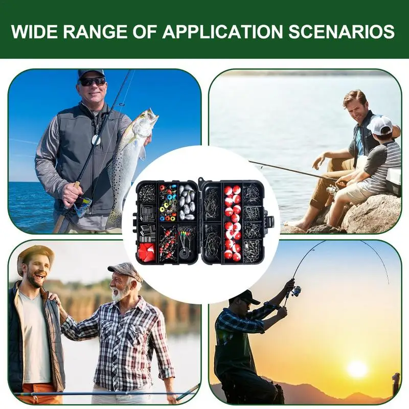 Fishing Tackle Set Freshwater Tackle Kit 263pcs Portable Fishing Equipment Fishing Kit For Fishing Enthusiast Fisherman 3