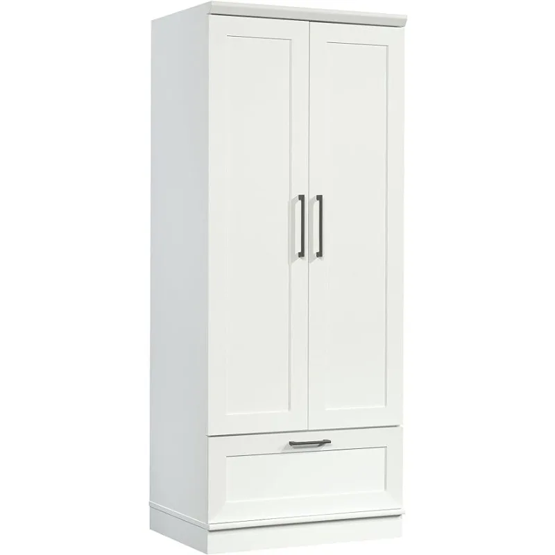 

Wardrobe, Soft White Finish, 21"D X 29"W X 71.13"H Bedroom Furniture Storage Cabinet Wardrobes Furniture Muebles De Dormitorio