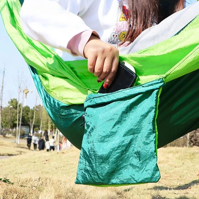 Double Portable Hammock for Camping Lightweight Nylon Parachute Hammock for Backpacking Travel Beach Backyard Patio Hiking 3