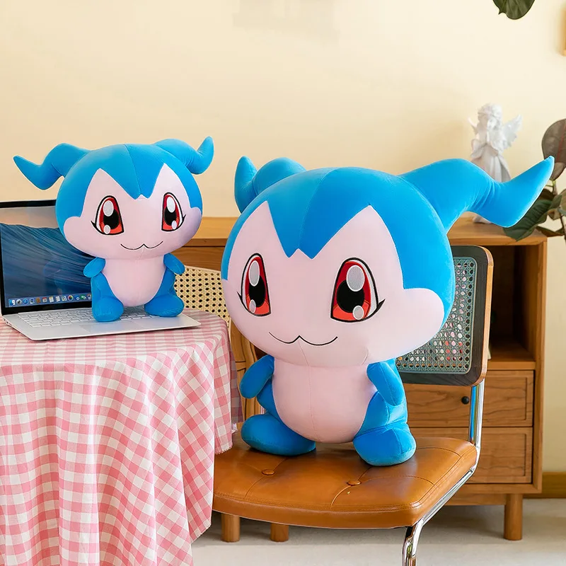 Anime Cartoon Chibimon Plush Doll Pillow – Decorative Ornament & Children's Birthday Gift