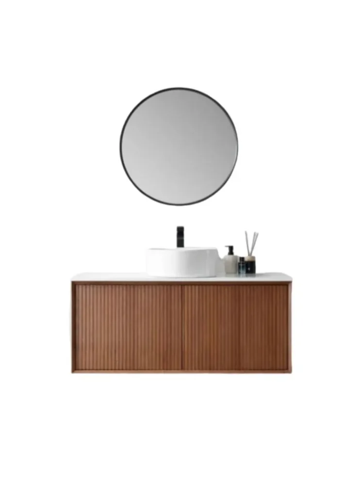 Garden wind bathroom counter washbasin solid wood bathroom washbasin pool bath