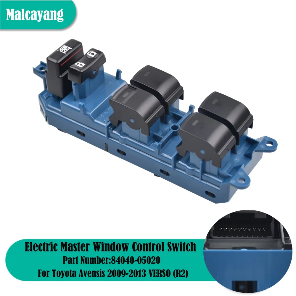 

Новый Электрический переключатель стеклоподъемника 84040-05020 для Toyota Avensis 2009 2010-2013 VERSO