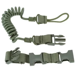 Tactical Elastic Lanyard High-quality Nylon Strap Heavy-duty Lanyard Anti-lost Rope for Gun Keys Hunting Tools Outdoor Supplies