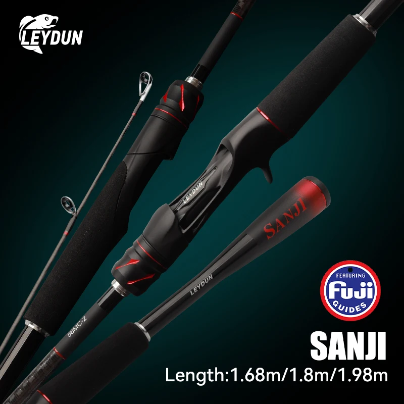 LEYDUN SANJI 1.68m 1.8m 1.98m M Ultralight Fishing Rods Spinning