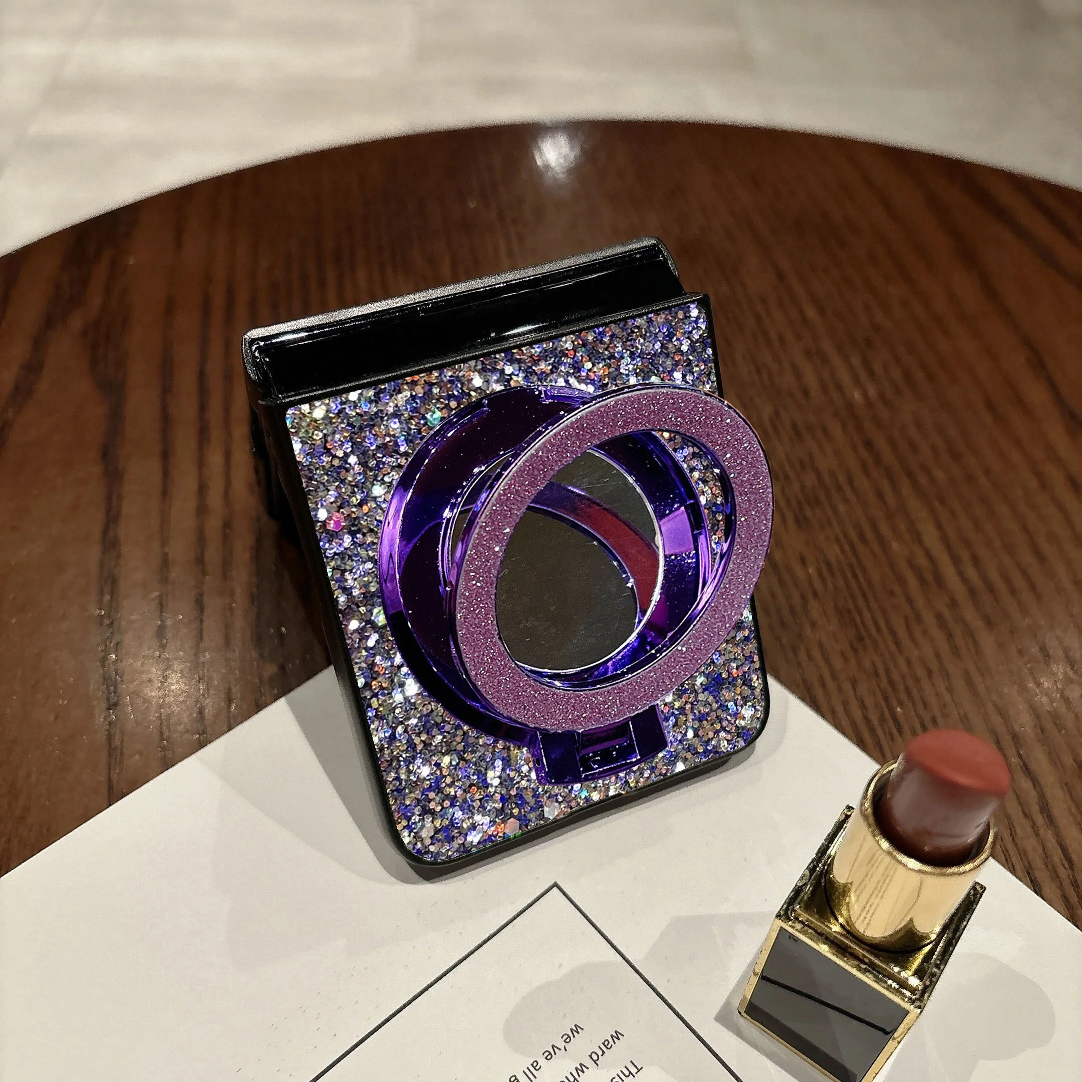 Luxury Korean Style Shiny Magnetic Mirror Phone Case - Fashionable and Durable Hard Shell