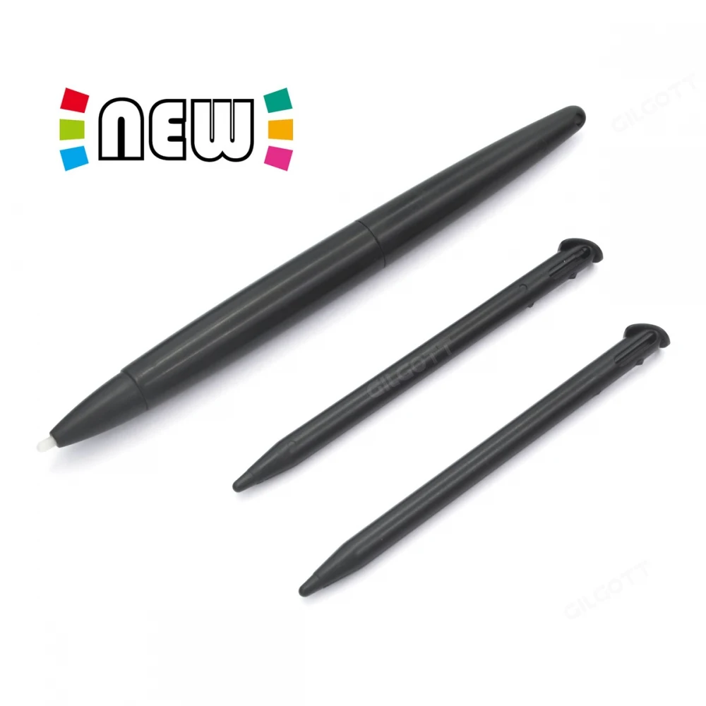 GILGOTT 3PCS/Set Black Plastic Touch Stylus Pen for Nintendo NEW 3DS XL LL Video Game Console