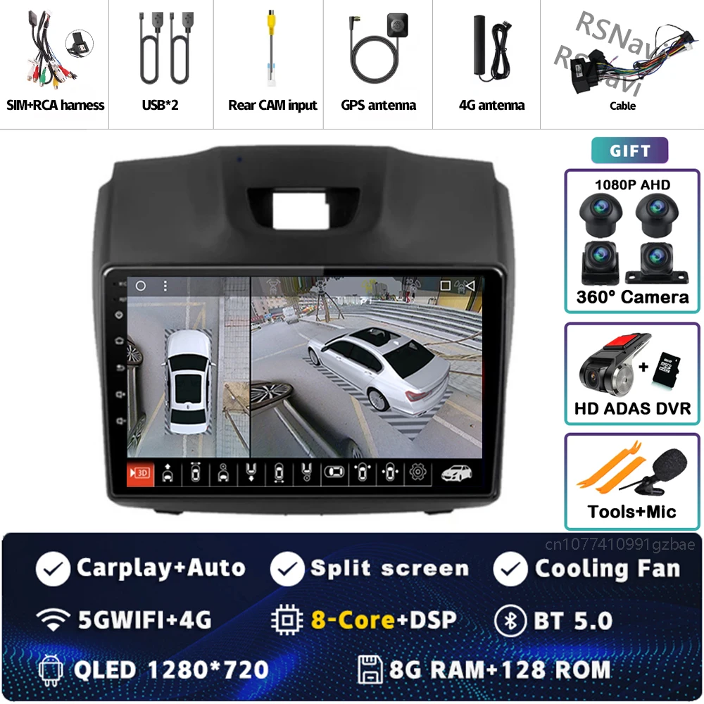 8G-128G 360 DVR