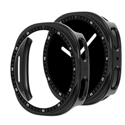 Premium All-Around Glass+Case with Screen Protector for Samsung Galaxy Watch Active 2 (Black)