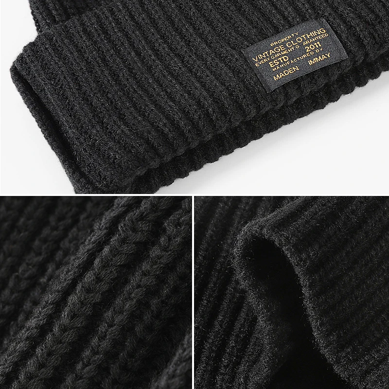 Winter Mask Beanie Cap for Men Warm Knit Balaclava Hat Unisex Outdoor Full Face Cover Ski Cycling Headgear Bonnet