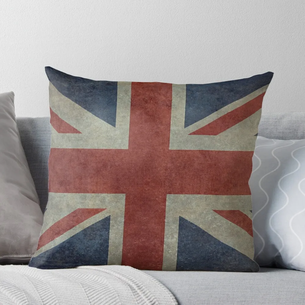 

Union Jack Desaturated Grunge (3:5 Version) Throw Pillow Decorative Sofa Cushion Luxury Pillow Cover