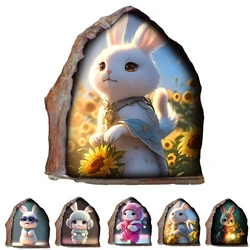 Funny Mouse Hole Rabbit Wall Stickers Bedroom Kitchen Baseboard Home Decoration Wall Decals Diy Cartoon Rat Animal Mural Art