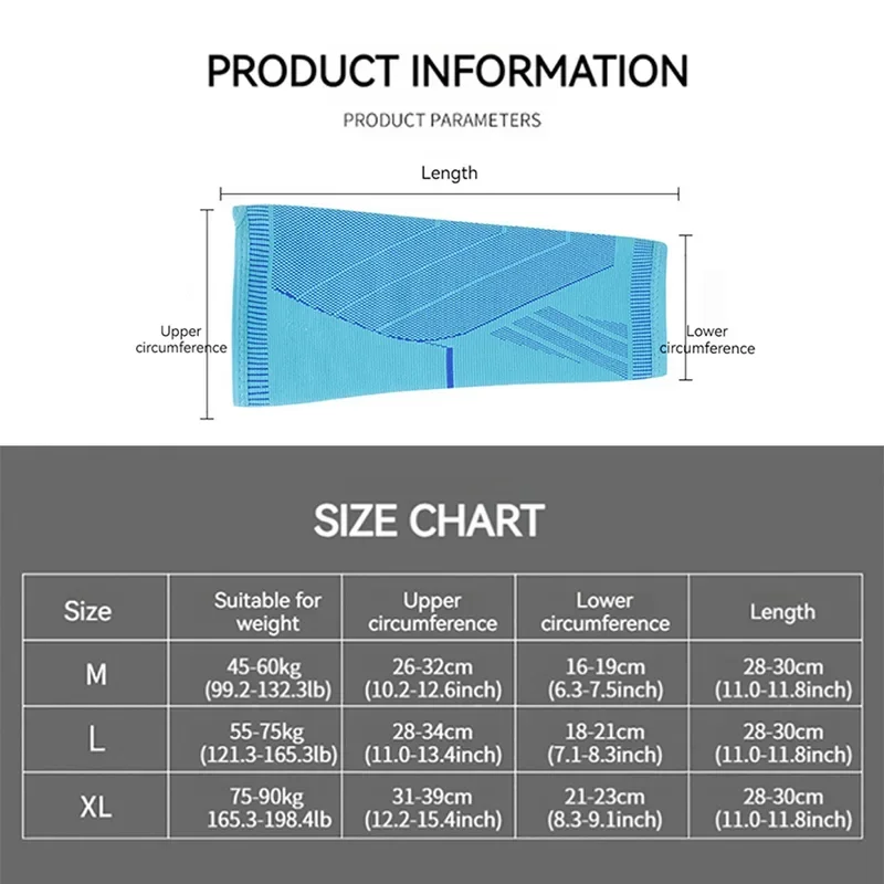 1Pcs Running Athletics Compression Sleeves Leg Calf Shin Splints Elbow Knee Pads Protection Sports Safety Unisex view 6