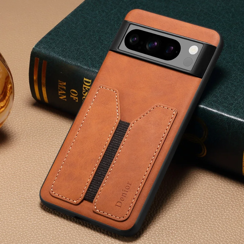 Custodia a portafoglio per Google Pixel 8a, antiurto, in pelle PU, con