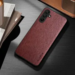 Premium Business Style PU Leather Phone Case - Classic and Durable Design - A37 (Coffee)