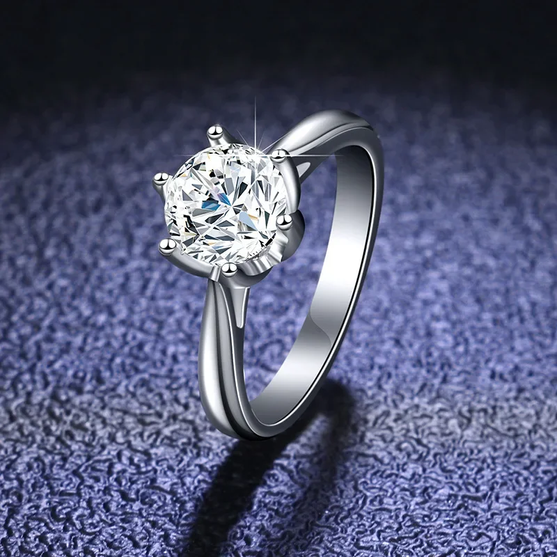 Fedi Nuziali In Platino Pt950 Di Lusso Da Donna Con Funzioni Gra Real D Color Vvs 1 Carar Moissanite Diamond Rings Gioielleria Raffinata