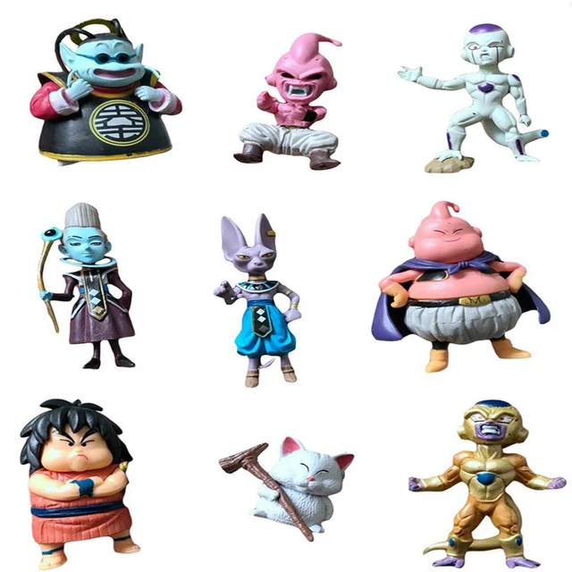 Majin Buu Anime Dragon Ball Z Action Figure PVC, estatueta dos desenhos  animados, modelo de brinquedo para crianças, presentes infantis, 1Pc, 8Pcs  - AliExpress