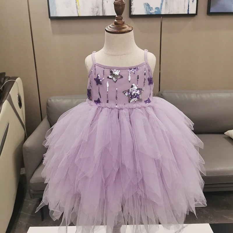 Children's Wear Summer New Girls' Suspender Princess Skirt Ballet Gauze Shawl Skirt