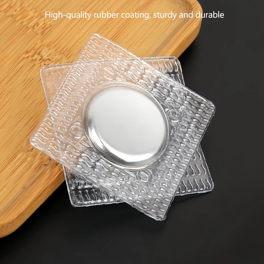 10Pcs PVC Invisible Hidden Metal Strong Magnetic Snaps Button Invisible Sew Magnetic Magnet Fastener For Handbag Clothing