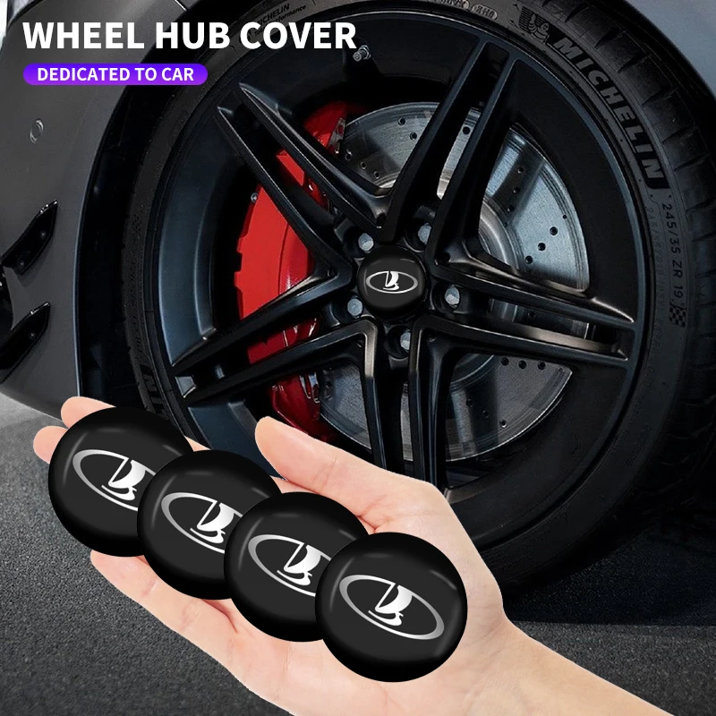 4Pcs 56Mm Car Logo Styling Universal Wheel Hub Center Rim Caps Per Lada Niva 4 X4 2121 Juguete 1/24 2110 Shirt 1600 Granta Kalina