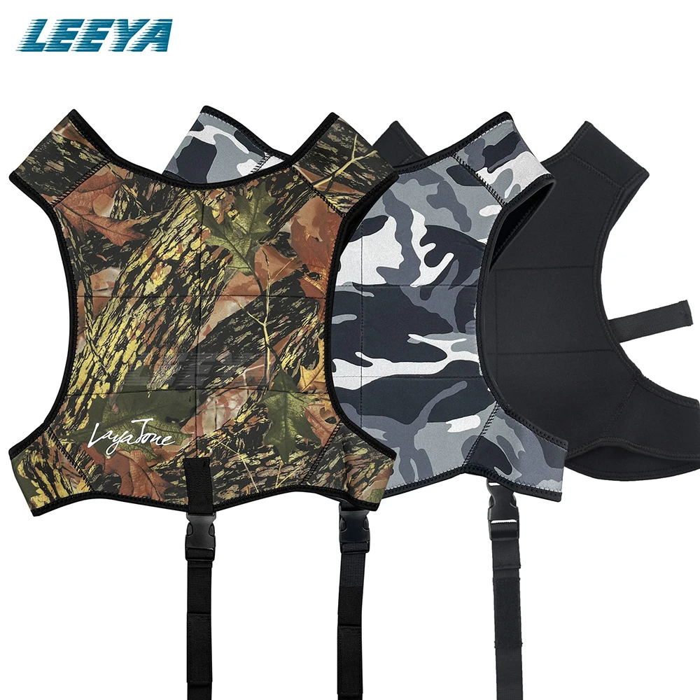 

2MM Neoprene Men's Diving Vest Underwater Hunting Adjustable Weight Loading Lead Block Vest Camo Fishing Vest Diving Gear 2022