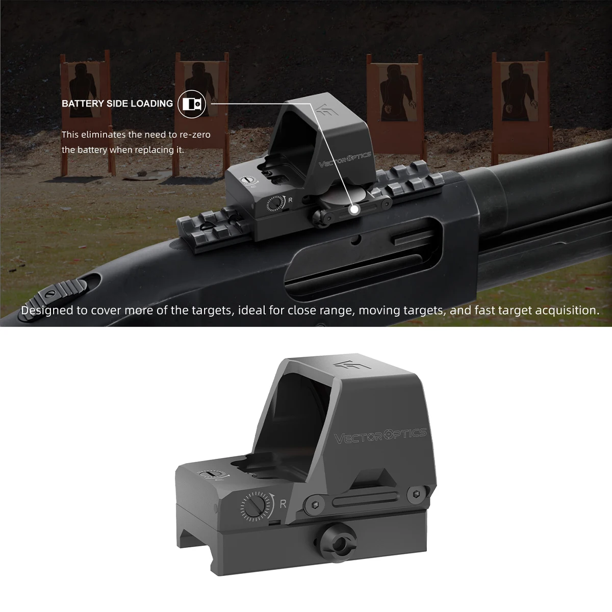 Vector Optics Frenzy Plus 1x22x32 6MOA Large Window Size Red Dot