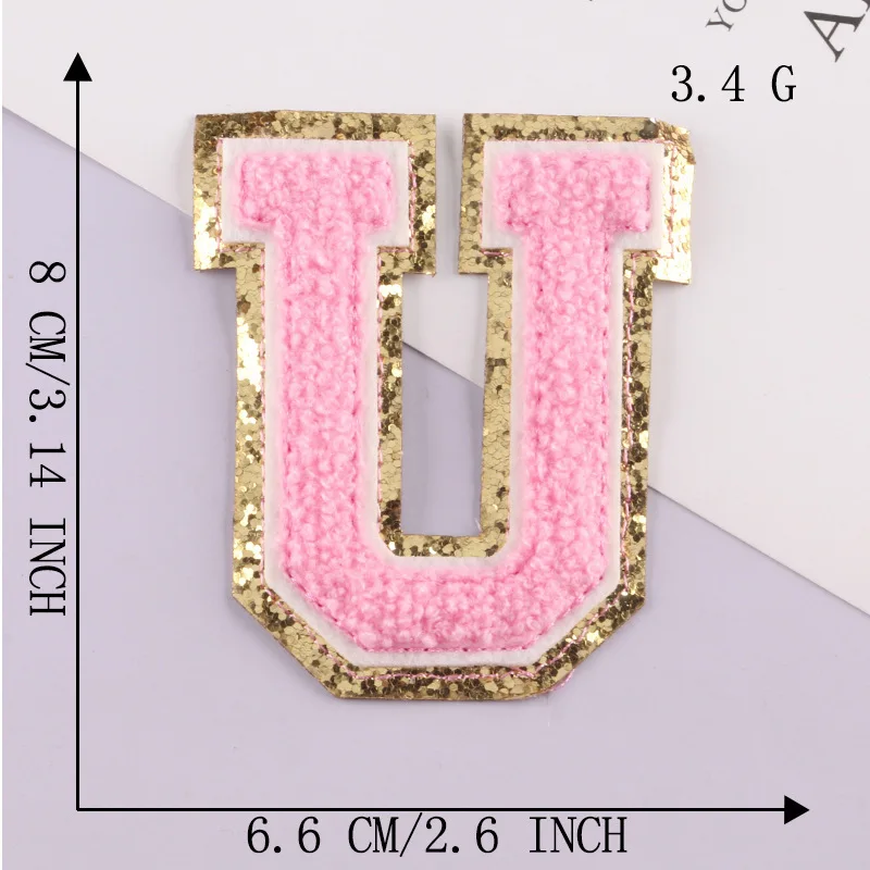 Patch Letters for Clothes - Alphabet Sticky Letter Emblems for DIY Jackets, Bags, and Clothing Projects
