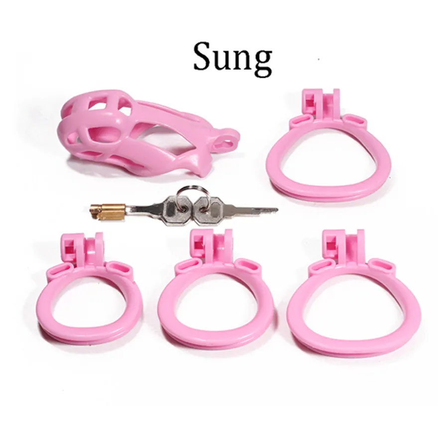3.0 Pink Quality Cobra Chastity Device With Double-Arc Cuff Penis ring,Dick Cage Cock ring BDSM restrain Sex TOYS For Men