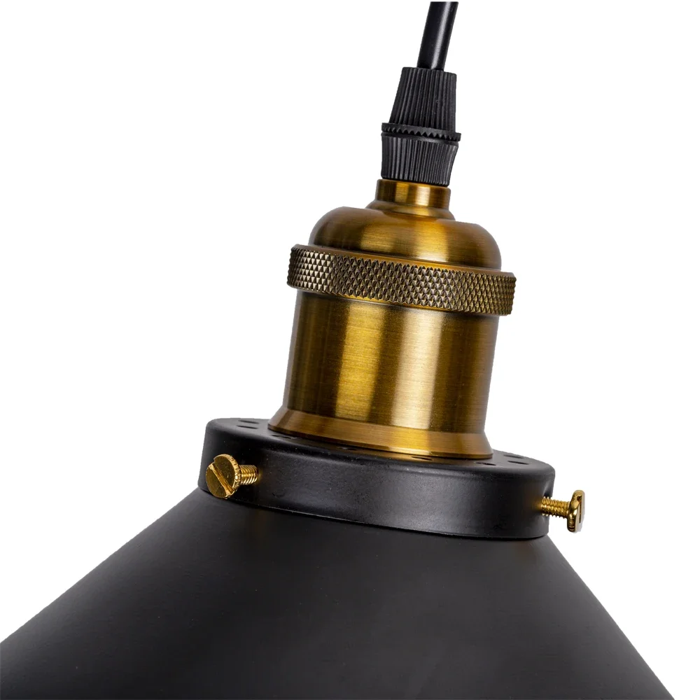 Vintage LED Iron Lampshade Retro Chandeliers Russia Pendant Lights for Loft Kitchen Dining Bedroom Home Lighting Hanging Lamp 4
