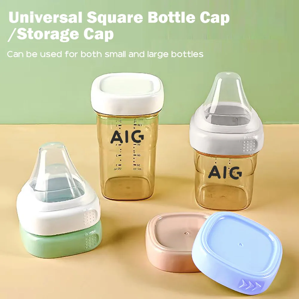 240ml square food can 7CM sealed lid for feeding bottle replacement multifunctional leak-proof milk powder can