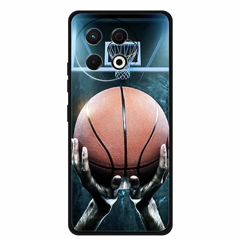 Black Silicone Soft Phone Case - Protective Back Cover