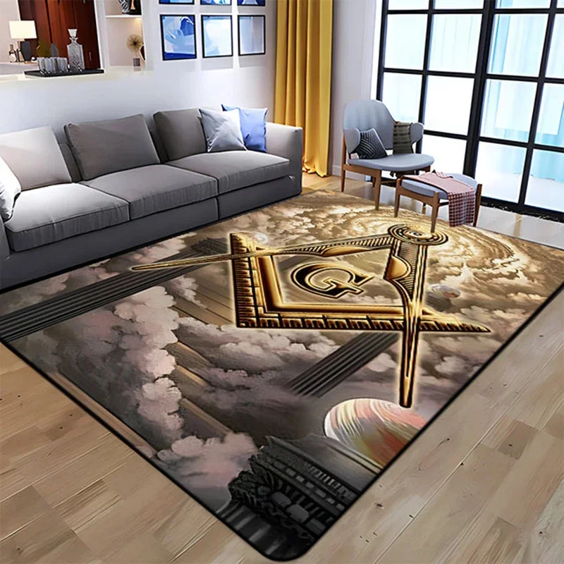 Masonic Illuminati Printed Pattern Carpet Kitchen Floor Mat Living Room Carpets Teen Bedroom Rug Decor Carpet Mat for Children