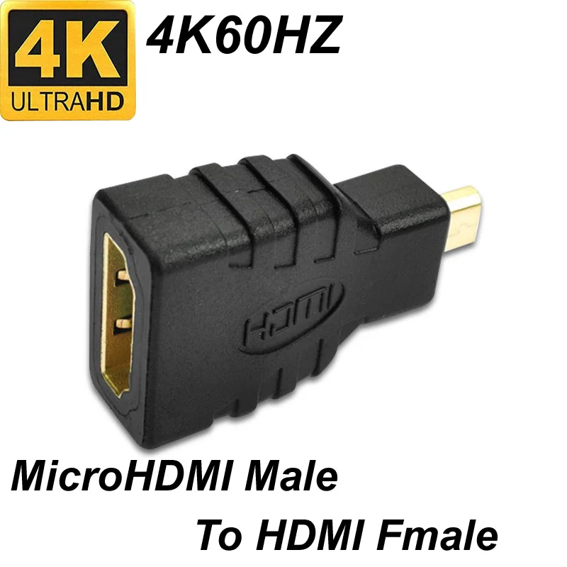 Micro HDMI Male To HDMI Female Adapter - 1080P For Xbox 360, PS3, HDTV (Robotsky) 7 thumbnail image