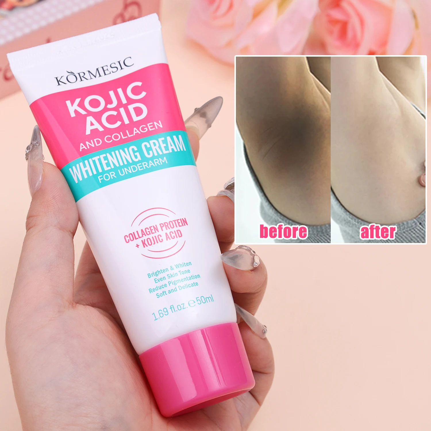Moisturizing Underarm Whitening Cream Collagen Body Brightening Cream Gentle Knee Dark Remove Skin Care Women Beauty Foundation