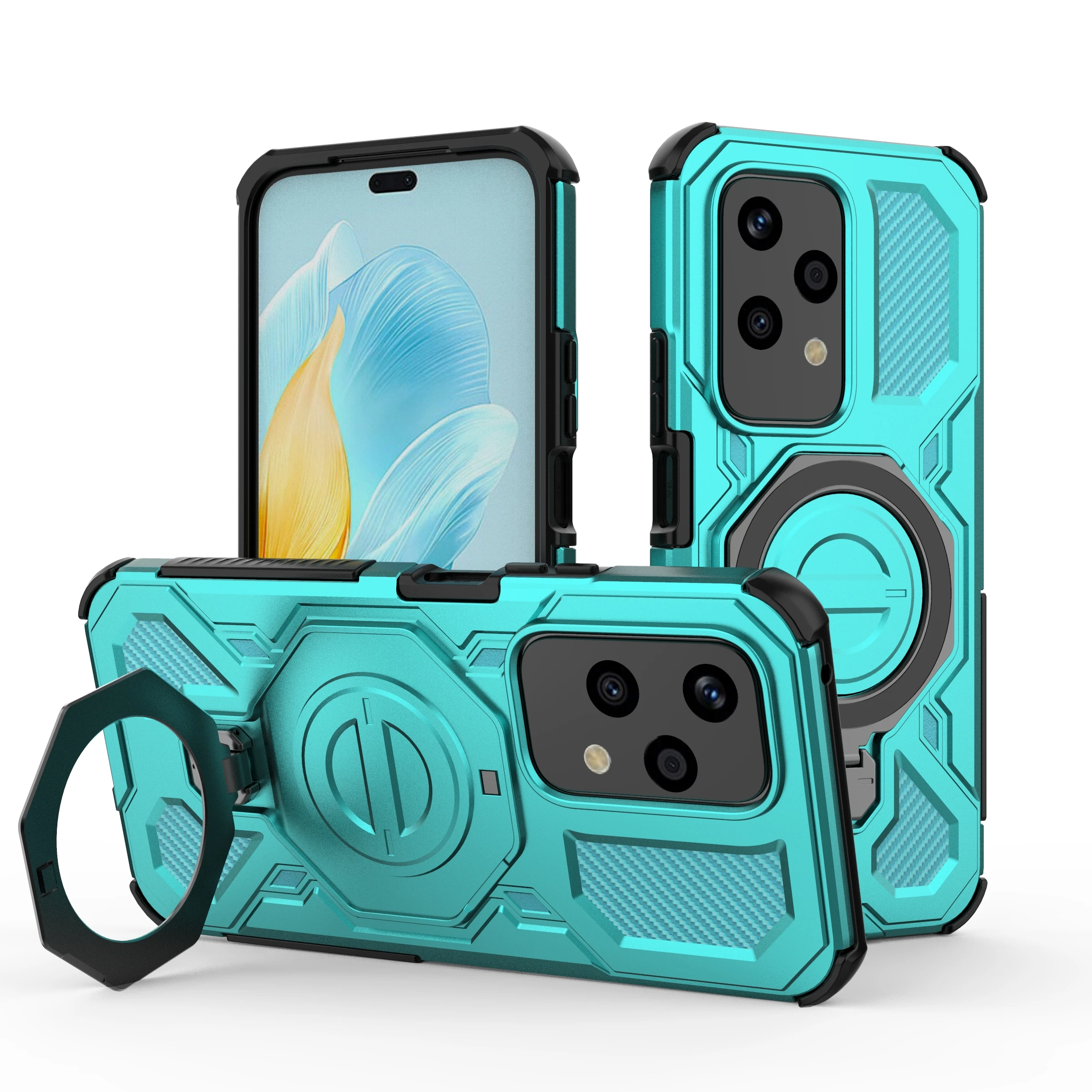 Shockproof Armor Protection Phone Cover with Car Magnetic Holder Ring